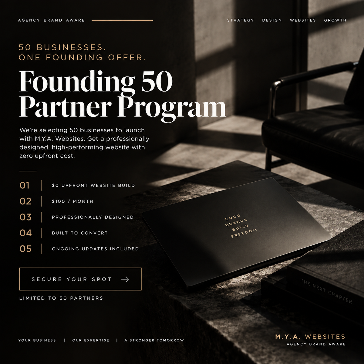 M.Y.A. Websites | Founding 50 Partner Program