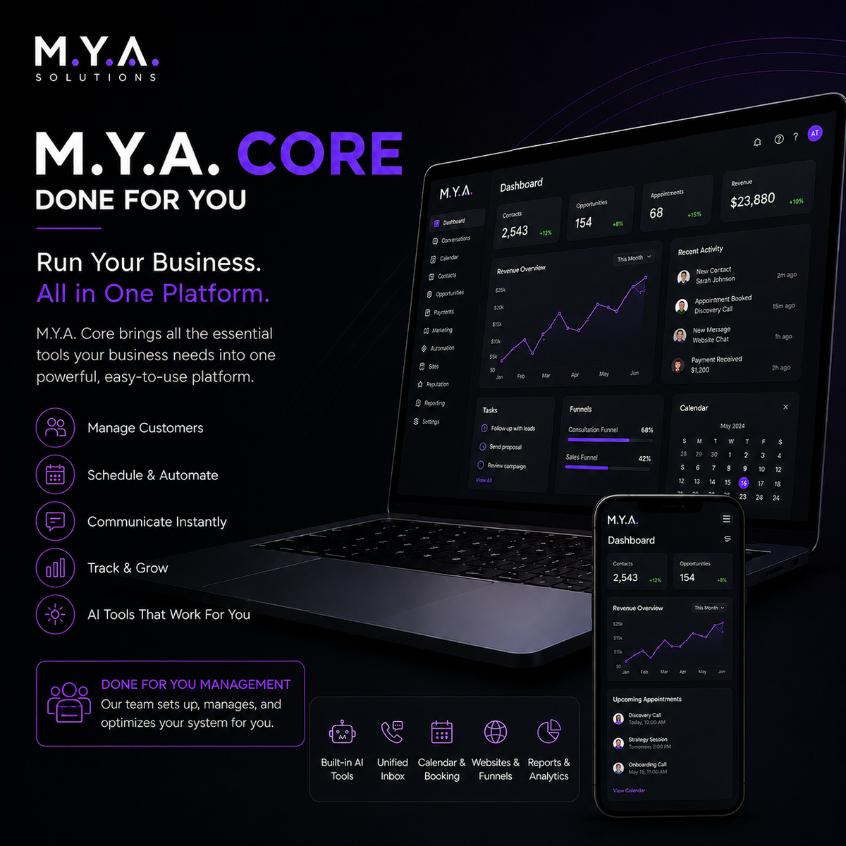 M.Y.A. Core| Done For You Social Media & Business Management